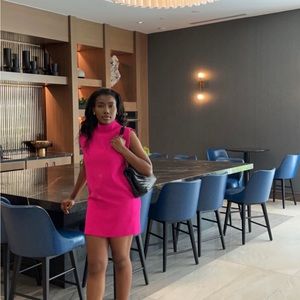 Zara mini dress with shoulder pads